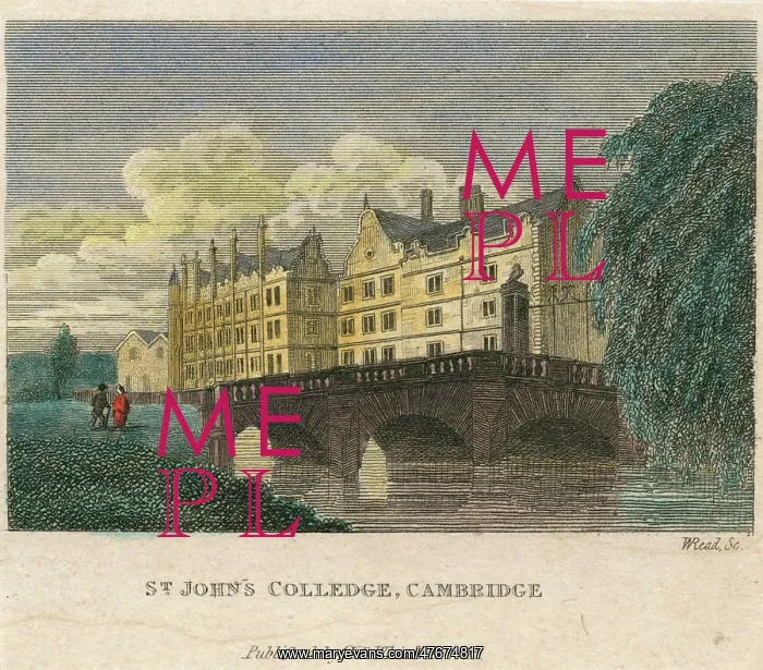 : St John's College, Cambridge, 1825 : St John's College, Cambridge, 1825
