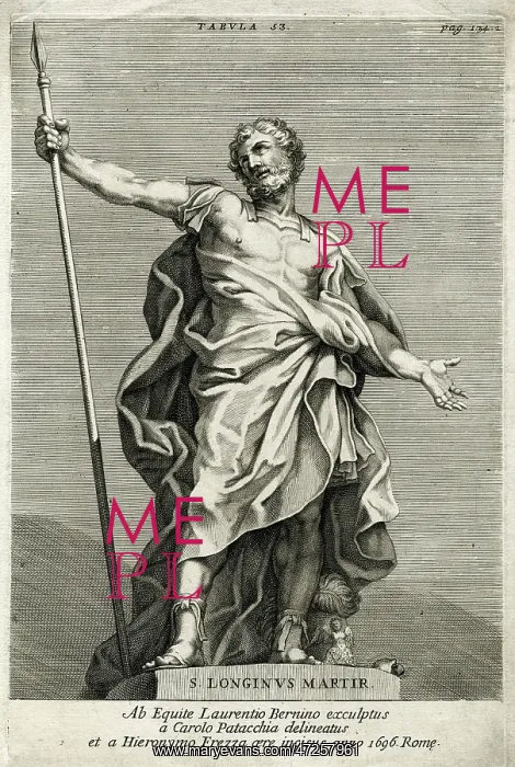 : ST LONGINUS / MARTYR / 1696 : ST LONGINUS / MARTYR / 1696