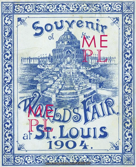 : St. Louis World Fair, Missouri, USA - Souvenir Booklet Cover : St. Louis World Fair, Missouri, USA - Souvenir Booklet Cover