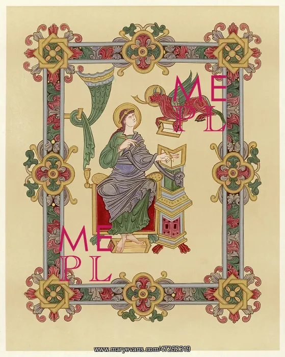 : ST LUKE / BRIT MUS 11TH C : ST LUKE / BRIT MUS 11TH C