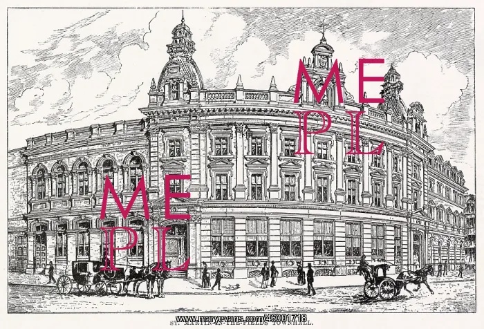 : St Martin-in-the-Fields Townhall 1890 : St Martin-in-the-Fields Townhall 1890