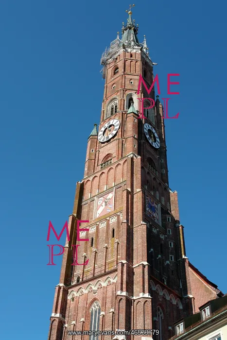 : St Martin's Church Tower, Landshut, Bavaria, Germany : St Martin's Church Tower, Landshut, Bavaria, Germany