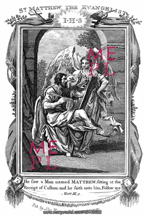 : St Matthew the Evangelist being called from his : St Matthew the Evangelist being called from his