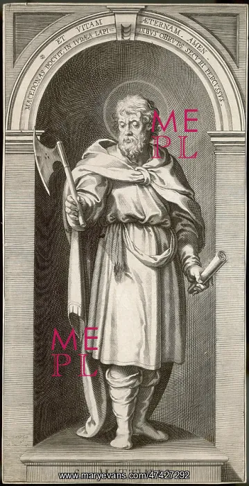 : St Matthias with axe : St Matthias with axe