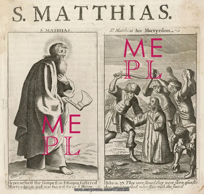 : ST MATTHIAS MARTYRED : ST MATTHIAS MARTYRED