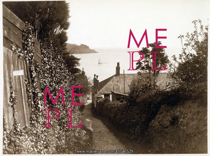 : St Mawes, Cornwall - view toward the bay : St Mawes, Cornwall - view toward the bay