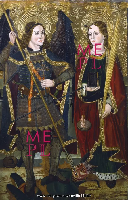 : St Michael and St Engracia. The Archangel Michael : St Michael and St Engracia. The Archangel Michael