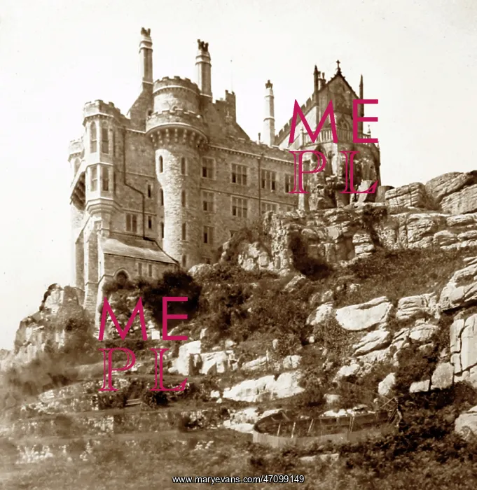 : St. Michael's Mount, Cornwall, Victorian period : St. Michael's Mount, Cornwall, Victorian period