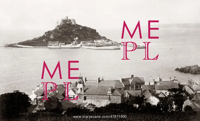 : St. Michael's Mount, Marazion, Cornwall c.1880's : St. Michael's Mount, Marazion, Cornwall c.1880's