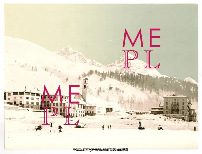 : St. Moritz, Grisons, Switzerland, in winter (reversed) : St. Moritz, Grisons, Switzerland, in winter (reversed)