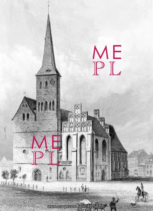 : St. Nicholas Church in Berlin, around 1800 : St. Nicholas Church in Berlin, around 1800