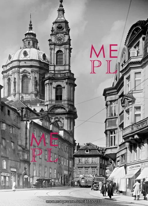 : St. Nicolas Church in Prague, 1939 : St. Nicolas Church in Prague, 1939