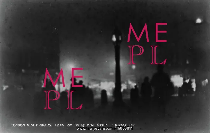 : St. Paul's Bus Stop at Night : St. Paul's Bus Stop at Night