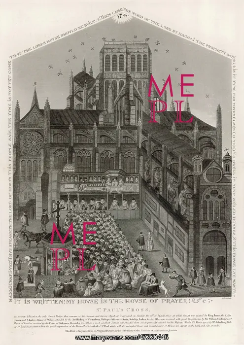 : ST PAUL'S CATHEDRAL 1620 : ST PAUL'S CATHEDRAL 1620