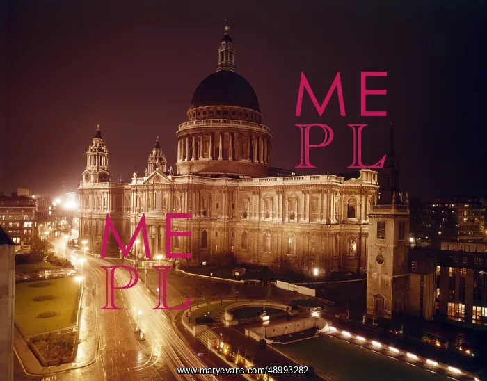 : St. Paul's Cathedral, London - at night : St. Paul's Cathedral, London - at night