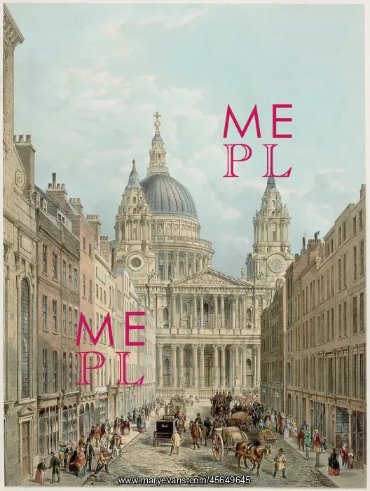 : ST PAULS CIRCA 1850 : ST PAULS CIRCA 1850