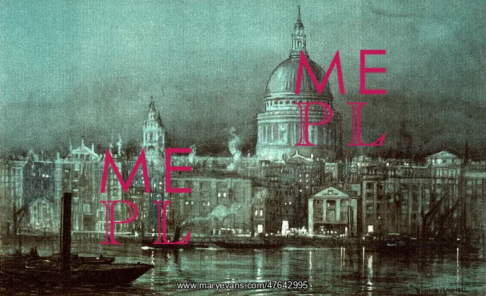 : St Paul's from the river 1926 : St Paul's from the river 1926