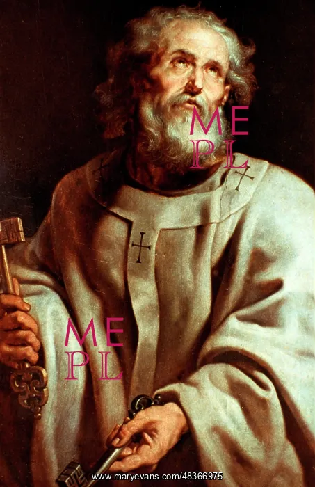 : St Peter C. 1611; Oil on canvas, by Peter Paul : St Peter C. 1611; Oil on canvas, by Peter Paul