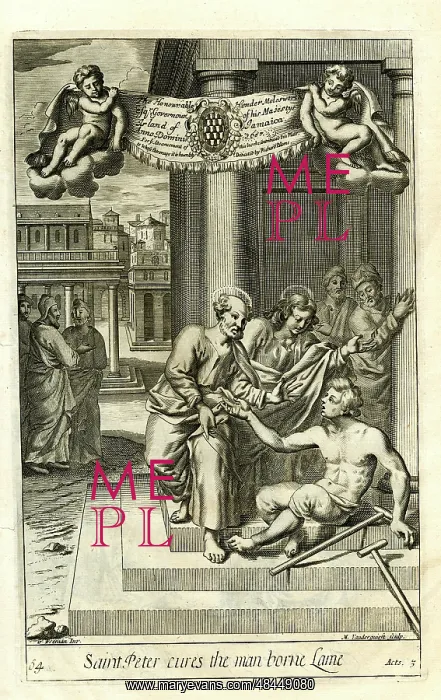 : St Peter cures the man born lame : St Peter cures the man born lame