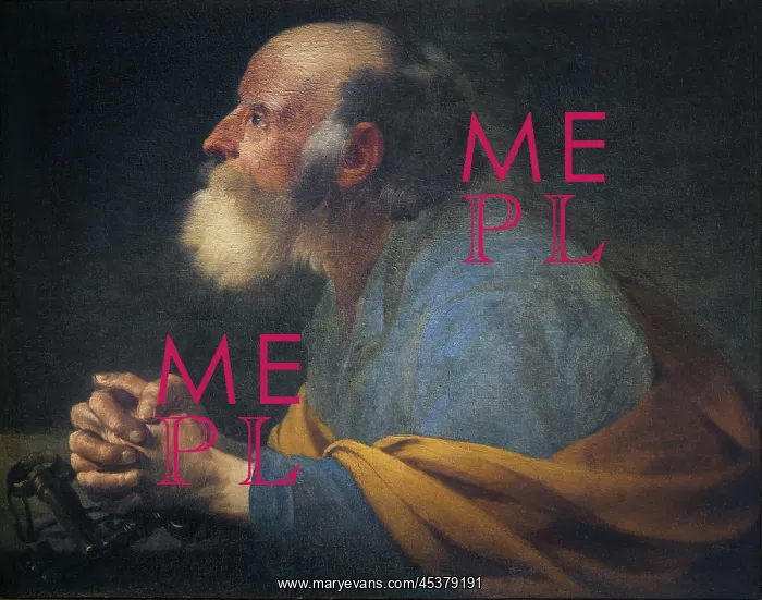 : St Peter Penitent by Hendrik Ter Brugghen, Paris, France : St Peter Penitent by Hendrik Ter Brugghen, Paris, France