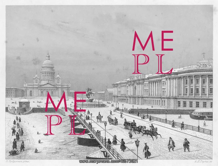 : ST PETERSBURG UNDER SNOW : ST PETERSBURG UNDER SNOW