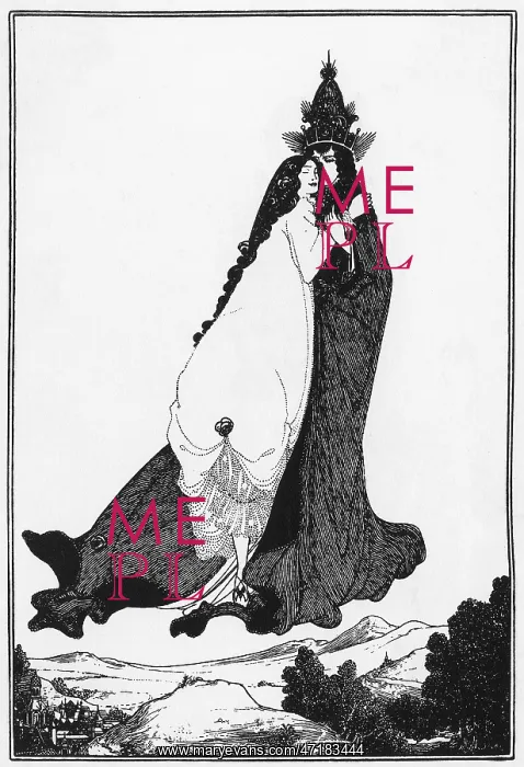 : St Rose of Lima by Aubrey Beardsley : St Rose of Lima by Aubrey Beardsley
