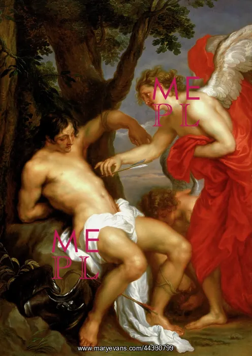 : St Sebastian and the Angel, by Van Dyck : St Sebastian and the Angel, by Van Dyck
