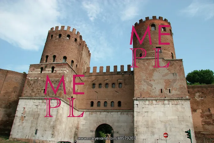 : St. Sebastian Gate or Ancient Porta Appia. Rome. Italy : St. Sebastian Gate or Ancient Porta Appia. Rome. Italy