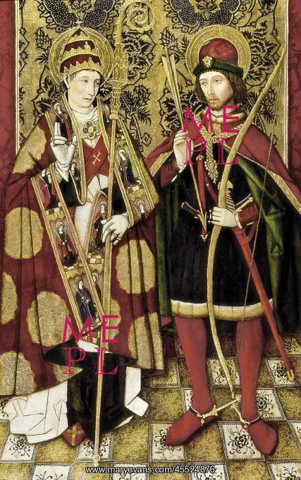 : St Sebastian and St Fabian. ca. 1475 - ca. 1500 : St Sebastian and St Fabian. ca. 1475 - ca. 1500