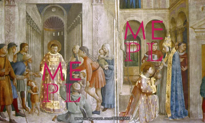 : St Sixtus Entrusts the Church Treasures to Lawrence : St Sixtus Entrusts the Church Treasures to Lawrence
