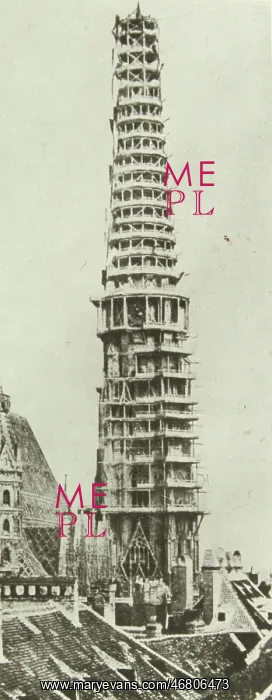 : St. Stephan's tower in renovation : St. Stephan's tower in renovation