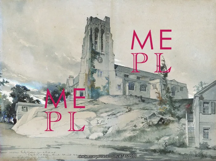: St. Stephen's Church, Cohasset, Massachusetts. Perspective r : St. Stephen's Church, Cohasset, Massachusetts. Perspective r