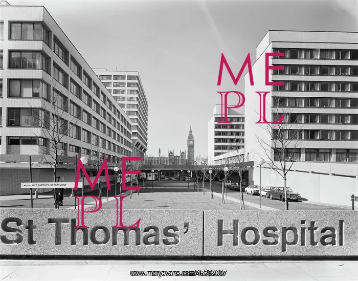 : St Thomas Hospital, Lambeth Palace Road, Lambeth, London : St Thomas Hospital, Lambeth Palace Road, Lambeth, London