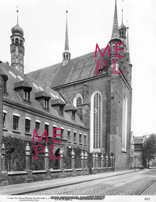 : St. Trinity Church in Gdansk, 1906 : St. Trinity Church in Gdansk, 1906