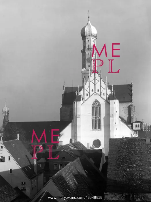 : St. Ulrich and Afra in Augsburg, around 1920 : St. Ulrich and Afra in Augsburg, around 1920