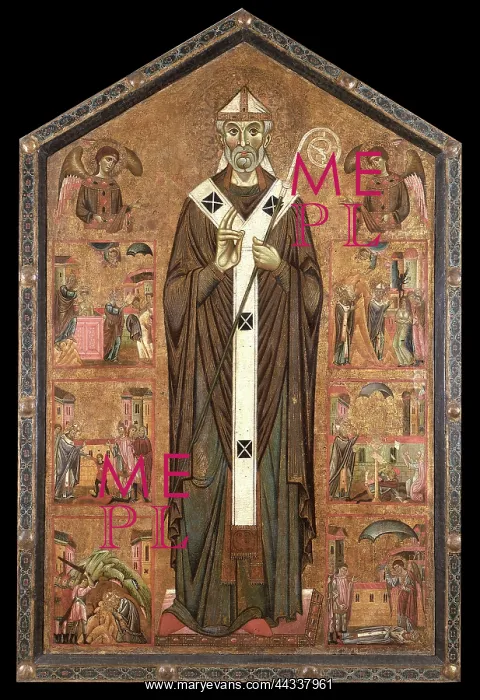 : St. Veranus between two angels : St. Veranus between two angels