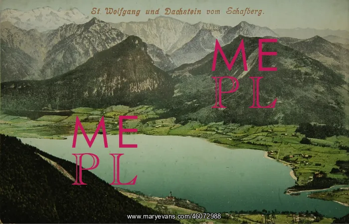 : St. Wolfgang and the Dachstein from Schafberg : St. Wolfgang and the Dachstein from Schafberg