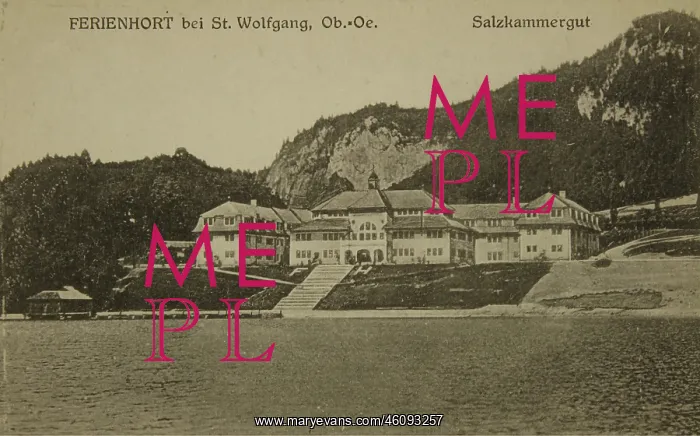 : St. Wolfgang. Ferienhort. 1921. Collotype. Photograph : St. Wolfgang. Ferienhort. 1921. Collotype. Photograph