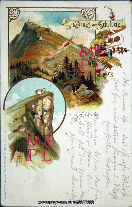  : St. Wolfgang. Greeting card from Schafberg with