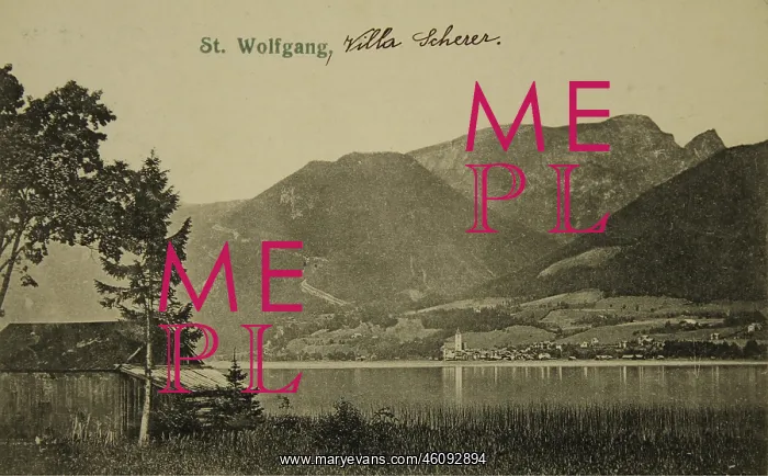 : St. Wolfgang with Schafberg. Villa Scherer : St. Wolfgang with Schafberg. Villa Scherer