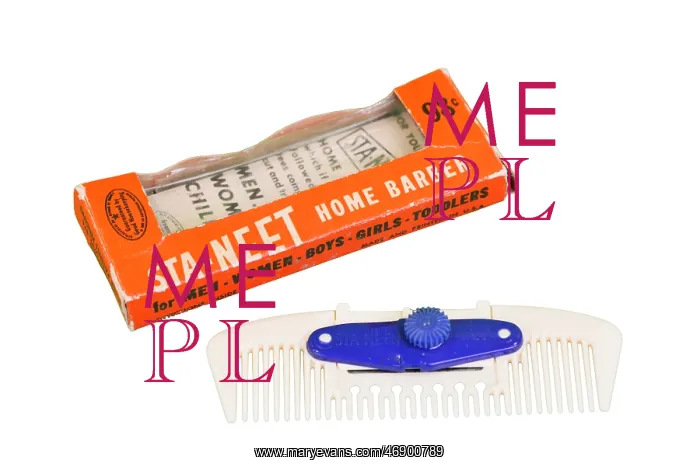 : Sta-Neet razor comb with box and instructions : Sta-Neet razor comb with box and instructions