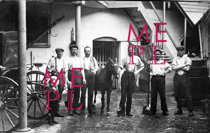 : Stable hands, Marine Hotel Stables, Walton-on-the-Naze : Stable hands, Marine Hotel Stables, Walton-on-the-Naze