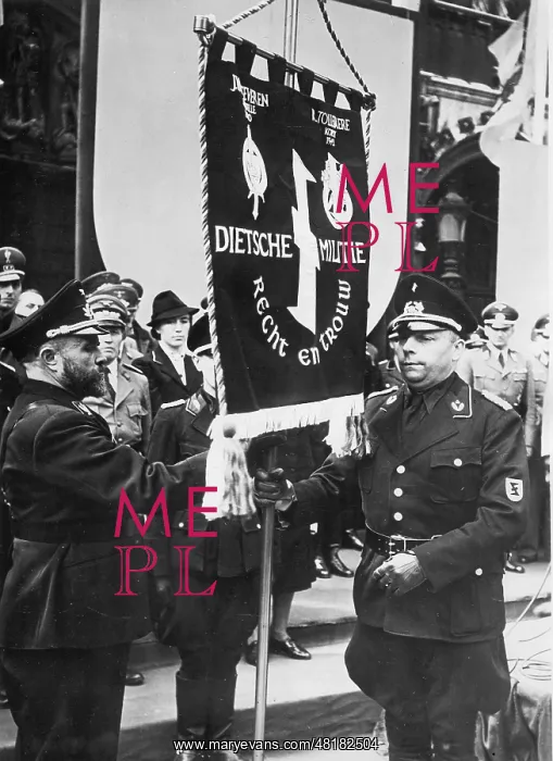 : Staf de Clercq at a rally in Brussels, 1942 : Staf de Clercq at a rally in Brussels, 1942