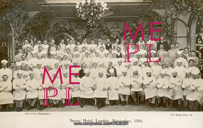  : Staff of the Savoy Hotel, 1911
