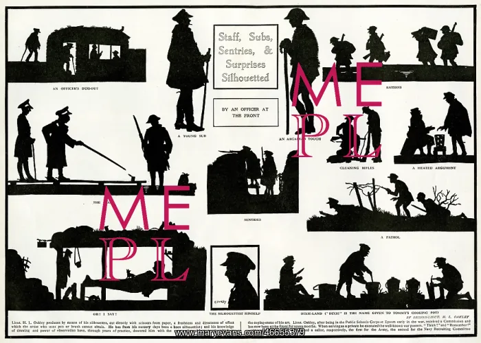 : Staff, Subs, Sentries & Surprises Silhouetted : Staff, Subs, Sentries & Surprises Silhouetted