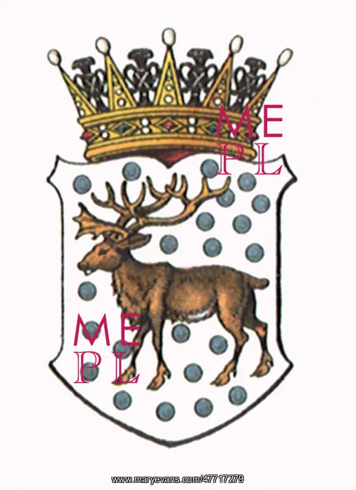 : Stag on Crowned Crest : Stag on Crowned Crest