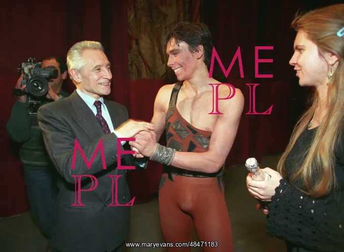 : Stage Director Grigorovich and ballet dancer Le Riche, 1994 : Stage Director Grigorovich and ballet dancer Le Riche, 1994