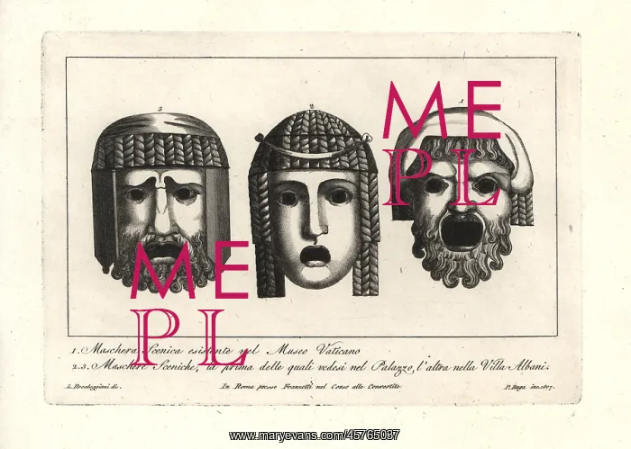 : Stage masks from ancient Rome : Stage masks from ancient Rome