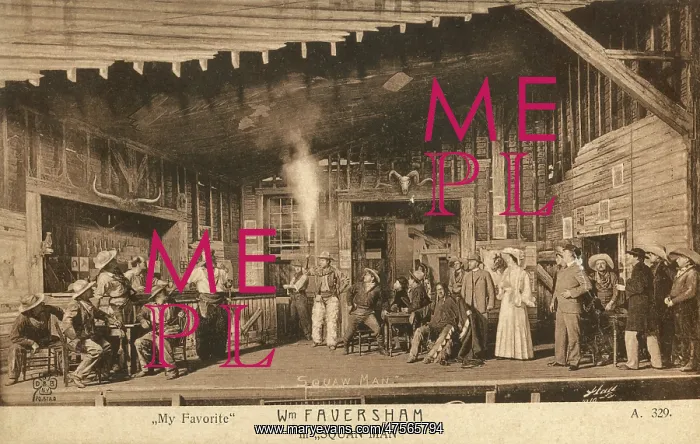 : Stage production of The Squaw Man : Stage production of The Squaw Man