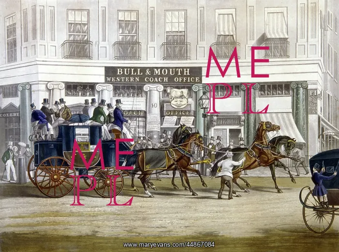 : Stagecoach at the Bull & Mouth : Stagecoach at the Bull & Mouth